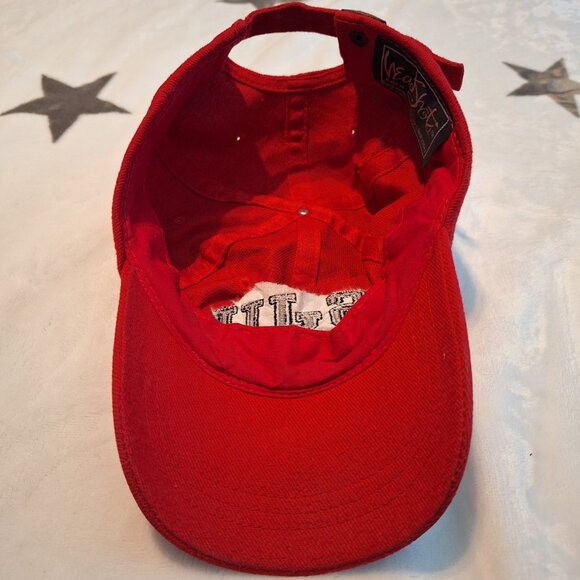 SJU Lacrosse Red Baseball Style Hat Headshots Tag KC Caps Collegiate Adjustable - Picture 5 of 7